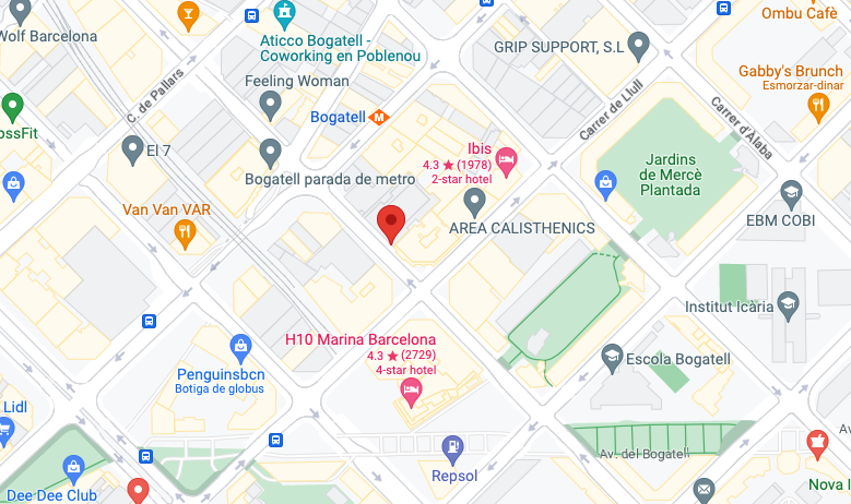 Map of the OCBA MSF headquarters